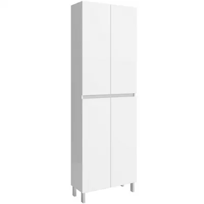 Colonne Infinity 60x181cm P.24cm 4 portes Blanc satin� - SALGAR R�f. 112583