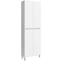 Colonne Infinity 60x181cm P.24cm 4 portes Blanc satin&eacute; - SALGAR R&eacute;f. 112583
