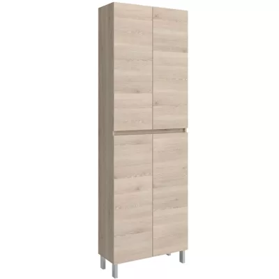 Colonne Infinity 60x181cm P.24cm 4 portes Ch�ne naturel  - SALGAR R�f. 112584