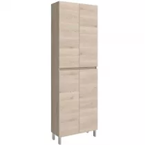 Colonne Infinity 60x181cm P.24cm 4 portes Ch&ecirc;ne naturel  - SALGAR R&eacute;f. 112584