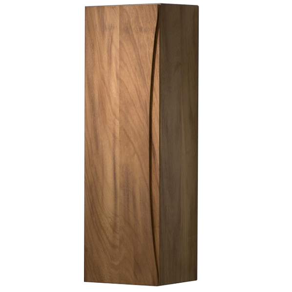 Colonne Iroko 30cm 1 Porte Bois Massif Odesign Réf Irocol1000