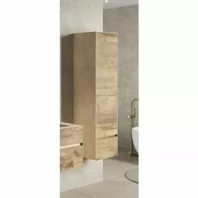 Colonne Karma L.41cm H.160cm 1 porte/1 tiroir C�ram d�cor & Laque ou Ch�ne ou Full c�ram - DECOTEC