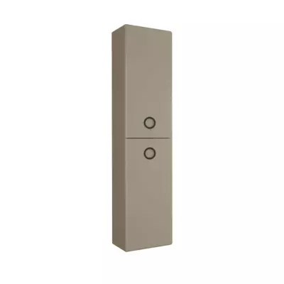 Colonne laqu�e JOLIE M�ME 35 cm H.162 cm - 2 portes - poign�es Noir mat - DECOTEC R�f. 1814052