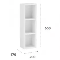 Colonne niche Harmonie 20x65cm Vert sauge - OZE Réf. HAR-C650VS-N