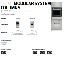 Colonne pour four STEEL Ascot