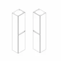  Colonne Signature 36cm H.160 cm 2 portes / Laque au choix - DECOTEC  Réf. 1823361