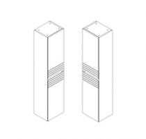 Colonne Signature L36 - 2 portes finition placage Chêne brut naturel - DECOTEC Réf.1823371