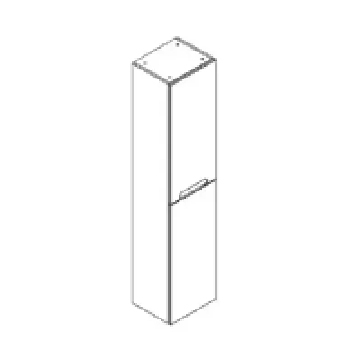 Colonne VIBRATO \ prise de main ch�ne\  35cm H.160cm 2 portes / Laque au choix - DECOTEC R�f. 1825054 / 1825064