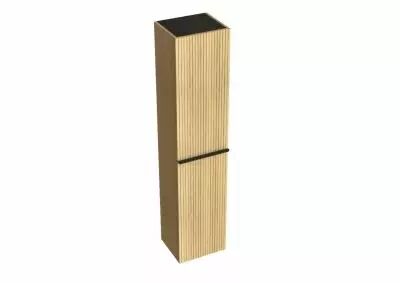 Colonne Woody 2 portes charni�res � gauche Ch�ne brut naturel - DECOTEC R�f. 1821651