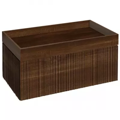 Commode Caf� Terrace 80 cm Ch�ne structur� \ Drap de soie\  - JACOB DELAFON R�f. EB2437S-PX-PX