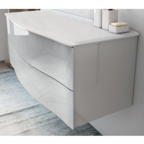 Commode Epure 120cm 2 tiroirs - Laque au choix - DECOTEC Réf. 1811841