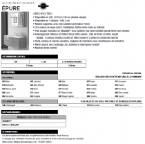 Commode Epure 90cm 2 tiroirs - Laque au choix - DECOTEC Réf. 1811831