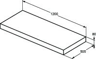 Console 120 blanc mat - Ideal Standard Réf. T3952Y1