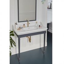 Console Cléo 1889 90cm Laque soft Gris intense - Jacob Delafon Réf. EB727-MWB