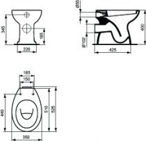 Consoles fixes pour lavabo - Porcher Réf. J510867
