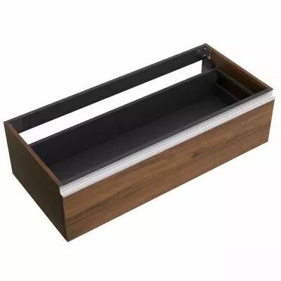 Coquette SPIRIT 100cm 1 tiroir Noyer maya (vasque et poign�e en option)  - SALGAR R�f. 102846