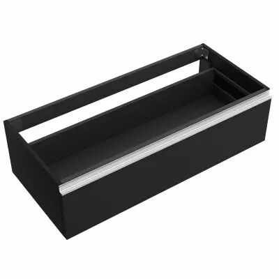 Coquette SPIRIT 120cm 1 tiroir Black velvet  (vasque et poign�e en option) - SALGAR R�f. 96415