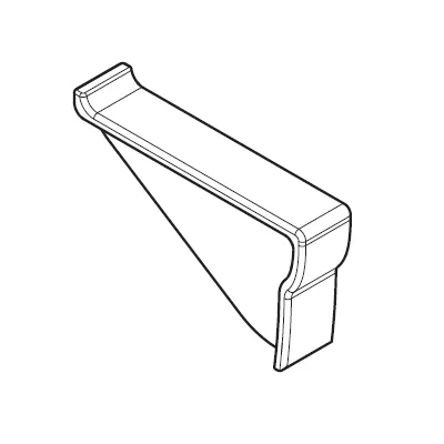 Couvre-joint bas pour lavabo Duo (montage avec dossier) - Jacob Delafon R�f. EN291-00