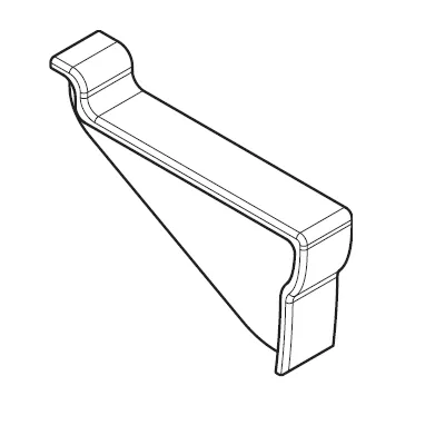 Couvre-joint bas pour lavabo Duo (montage sans dossier) - Jacob Delafon R�f. EN292-00