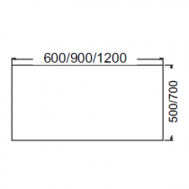 Crédence 90x50cm Inox - FRANKE Réf. 489881