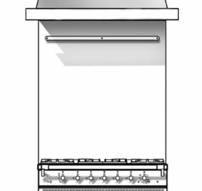 Cr�dence murale inox Lacanche (habillage arri�re) largeur 90 x hauteur 89 cm