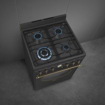 Cuisinière \ Coloniale\  ? 60 cm ? 4 brûle - SMEG Réf. CO60GMAN2