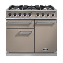 Cuisinière 100cm Falcon 1000 Deluxe Fauve grilles mates F1000DXDFFN/NM-EU 3 fours électriques / 5 foyers gaz