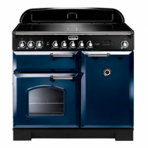 Cuisinière 100cm Falcon Classic Deluxe Bleu Roi Chromé CDL100EIRB/C-EU 3 fours électriques / 5 foyers induction