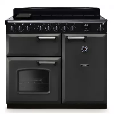 Cuisini�re 100cm Falcon Classic Deluxe NGC Ardoise chrom� CLDL100EIPSLT/CM-E1 3 fours �lectriques / 5 foyers induction
