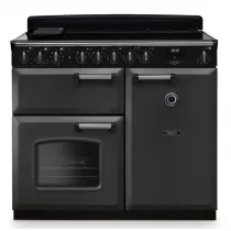 Cuisini&egrave;re 100cm Falcon Classic Deluxe NGC Ardoise chrom&eacute; CLDL100EIPSLT/CM-E1 3 fours &eacute;lectriques / 5 foyers induction