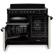 Cuisini&egrave;re 100cm Falcon Classic Deluxe NGC Ardoise laiton antique CLDL100EIPSLT/AB-E1 3 fours &eacute;lectriques / 5 foyers induction