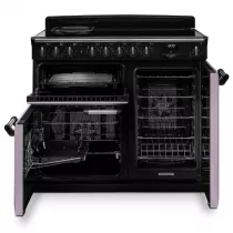 Cuisini&egrave;re 100cm Falcon Classic Deluxe NGC Parme chrom&eacute; CLDL100EIPHTH/CM-E1 3 fours &eacute;lectriques / 5 foyers induction