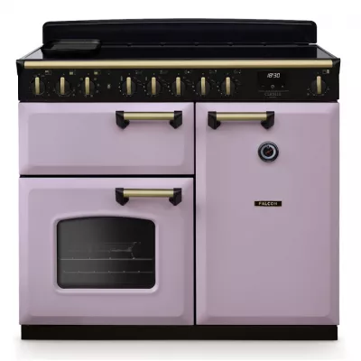 Cuisini�re 100cm Falcon Classic Deluxe NGC Parme laiton antique CLDL100EIPHTH/AB-E1 3 fours �lectriques / 5 foyers induction