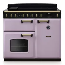 Cuisini&egrave;re 100cm Falcon Classic Deluxe NGC Parme laiton antique CLDL100EIPHTH/AB-E1 3 fours &eacute;lectriques / 5 foyers induction