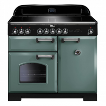 Cuisinière 100cm Falcon Classic Deluxe Vert minéral Chromé CDL100EIMG/C-EU 3 fours électriques / 5 foyers induction