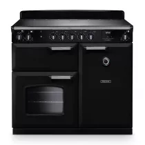 Cuisini&egrave;re 100cm Falcon Classic NGC Noir Chrom&eacute; CL100EIPGBL/CM-E1 3 fours &eacute;lectriques / 5 foyers induction