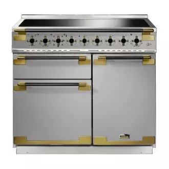 Cuisini�re 100cm Falcon Elise Luxe 100 Inox / Noir laiton ELS100EISS/BE-EU 3 fours �lectriques / 5 foyers induction