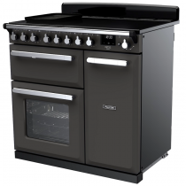 Cuisinière 100cm Falcon Estel Deluxe Ardoise / Chromé ESDL100EIPSLT/CM-E1 3 fours électriques / 5 foyers induction