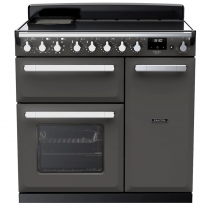 Cuisinière 100cm Falcon Estel Deluxe Ardoise / Chromé ESDL100EIPSLT/CM-E1 3 fours électriques / 5 foyers induction