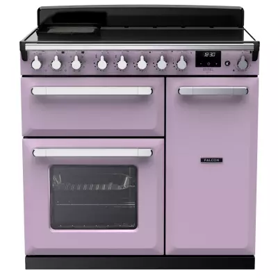 Cuisini�re 100cm Falcon Estel Deluxe Parme / Chrom� ESDL100EIPHTH/CM-E1 3 fours �lectriques / 5 foyers induction
