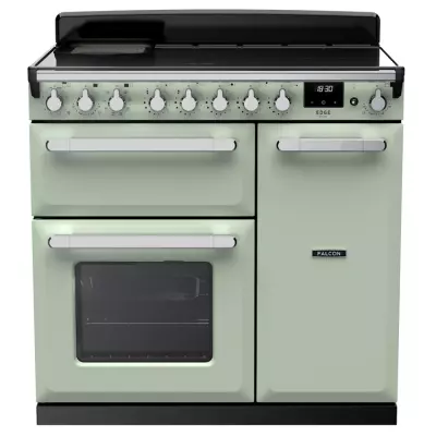 Cuisini�re 100cm Falcon Estel Deluxe Vert pastel / Chrom� ESDL100EIPMNT/CM-E1 3 fours �lectriques / 5 foyers induction