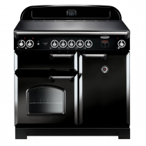 Cuisinière 100cm Falcon New Classic Noir Chromé CLA100EIBL/C-EU 3 fours électriques / 5 foyers induction