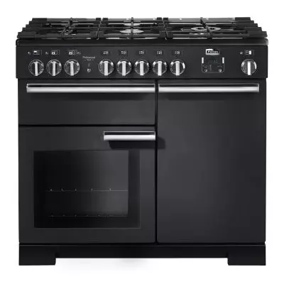 Cuisini�re 100cm Falcon Professional Deluxe Charbon PDL100DFCB/C-EU 3 fours �lectriques / 5 foyers gaz