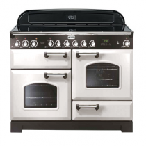 Cuisinière 110cm Falcon Classic Deluxe Blanc Chromé CDL110EIWH/C-EU 3 fours électriques / 5 foyers induction