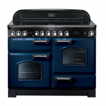 Cuisinière 110cm Falcon Classic Deluxe Bleu Roi Chromé CDL110EIRB/C-EU 3 fours électriques / 5 foyers induction