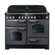 Cuisinière 110cm Falcon Classic Deluxe Gris ardoise Chromé CDL110EISL/C-EU 3 fours électriques / 5 foyers induction