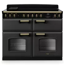 Cuisini&egrave;re 110cm Falcon Classic Deluxe NGC Ardoise laiton antique CLDLB110EIPSLT/AB-E1 3 fours / 5 foyers induction