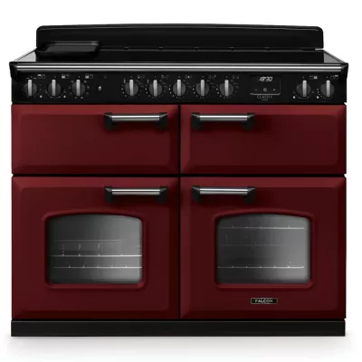 Cuisini�re 110cm Falcon Classic Deluxe NGC Bordeaux chrom� CLDLB110EIPBOR/CM-E1 3 fours / 5 foyers induction