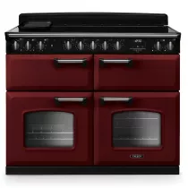 Cuisini&egrave;re 110cm Falcon Classic Deluxe NGC Bordeaux chrom&eacute; CLDLB110EIPBOR/CM-E1 3 fours / 5 foyers induction
