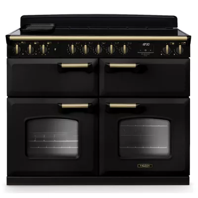 Cuisini�re 110cm Falcon Classic Deluxe NGC Charbon laiton antique CLDLB110EIPCBL/AB-E1 3 fours / 5 foyers induction